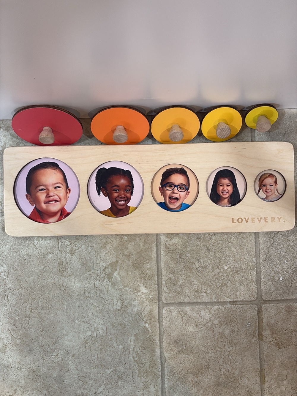 Lovevery Wooden Circles of Friends Learning Toy